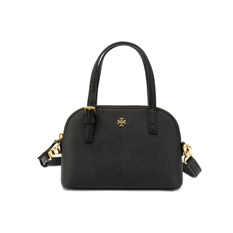 TORY BURCH Emerson Кожаная Сумка Dome Сумка на одно плечо Женская Черная