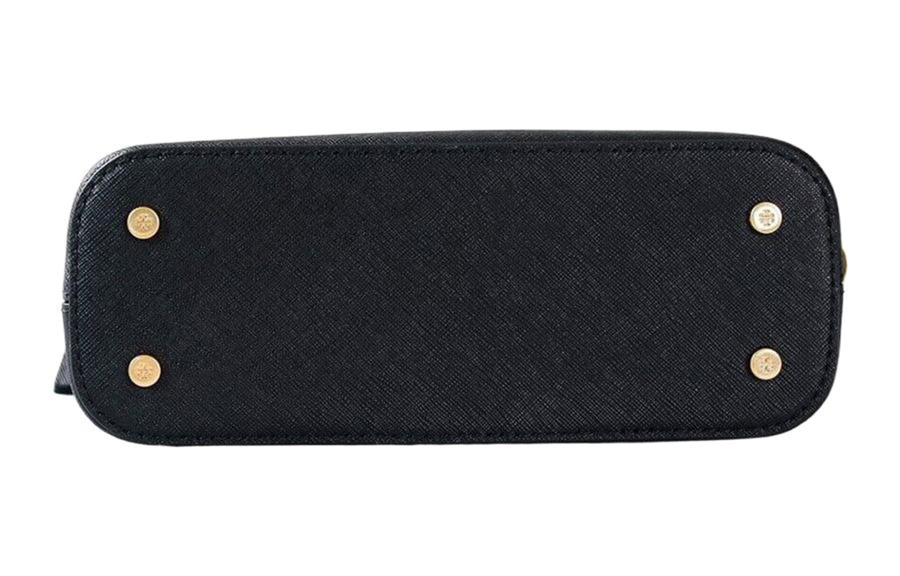 TORY BURCH Emerson Кожаная Сумка Dome Сумка на одно плечо Женская Черная