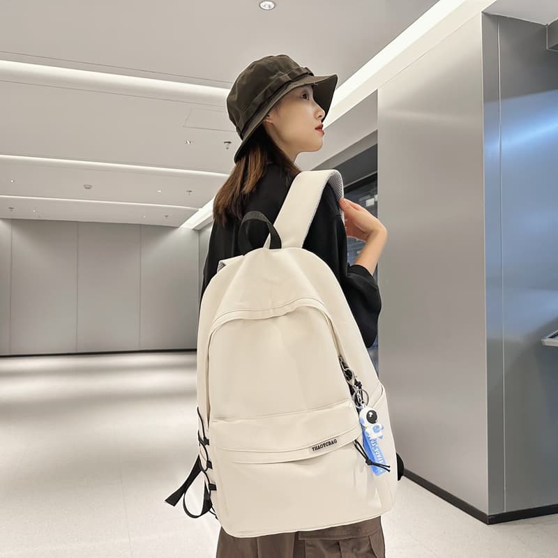 Рюкзак Deli Bear из нейлона, большой, белый/черный