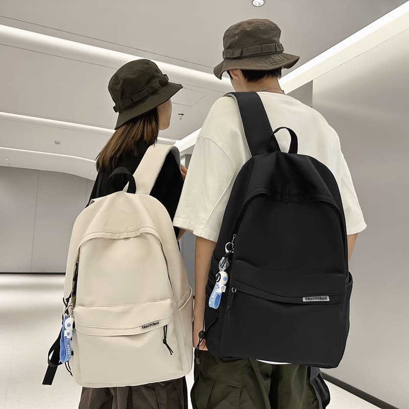 Рюкзак Deli Bear из нейлона, большой, белый/черный