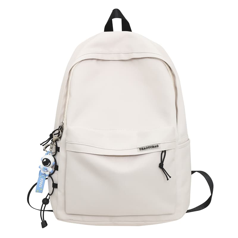 Deli Bear Nylon Backpack Large White/Black