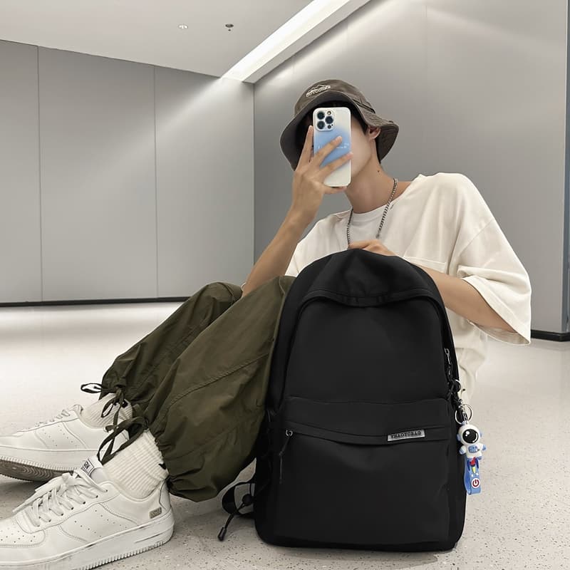 Рюкзак Deli Bear из нейлона, большой, белый/черный