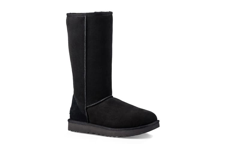 Черные женские UGG Classic Tall Ii на флисовой подкладке