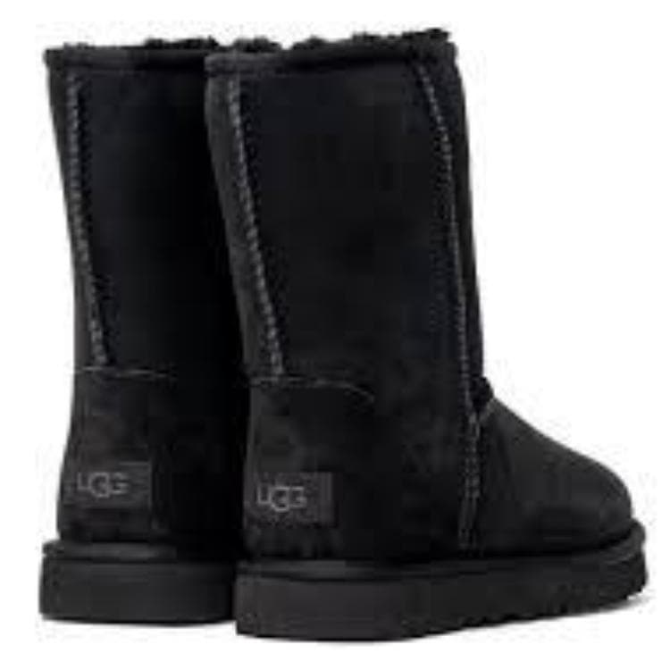Черные женские UGG Classic Short Ii на флисовой подкладке