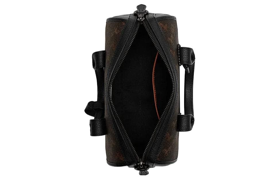 COACH Gotham ПВХ с коровьей кожей Сумка Boston Сумка, сумка через плечо, сумка через плечо, дорожная сумка среднего размера унисекс Шоколадный