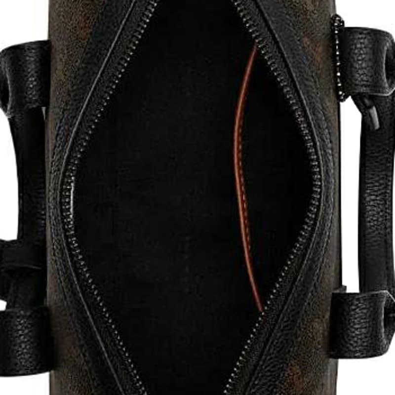 COACH Gotham ПВХ с коровьей кожей Сумка Boston Сумка, сумка через плечо, сумка через плечо, дорожная сумка среднего размера унисекс Шоколадный