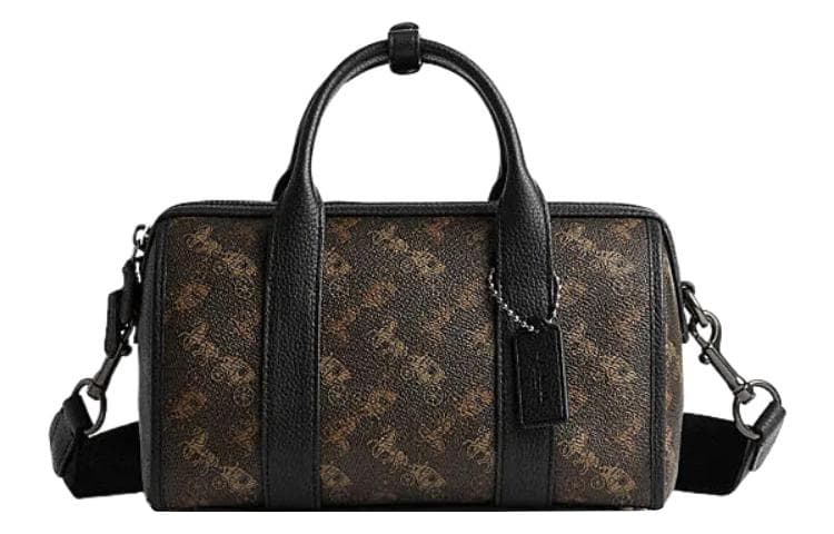 COACH Gotham PVC With Cow Leather Boston Bag Handbag, Shoulder Bag, Crossbody Bag, Travel Bag Medium Unisex Chocolate