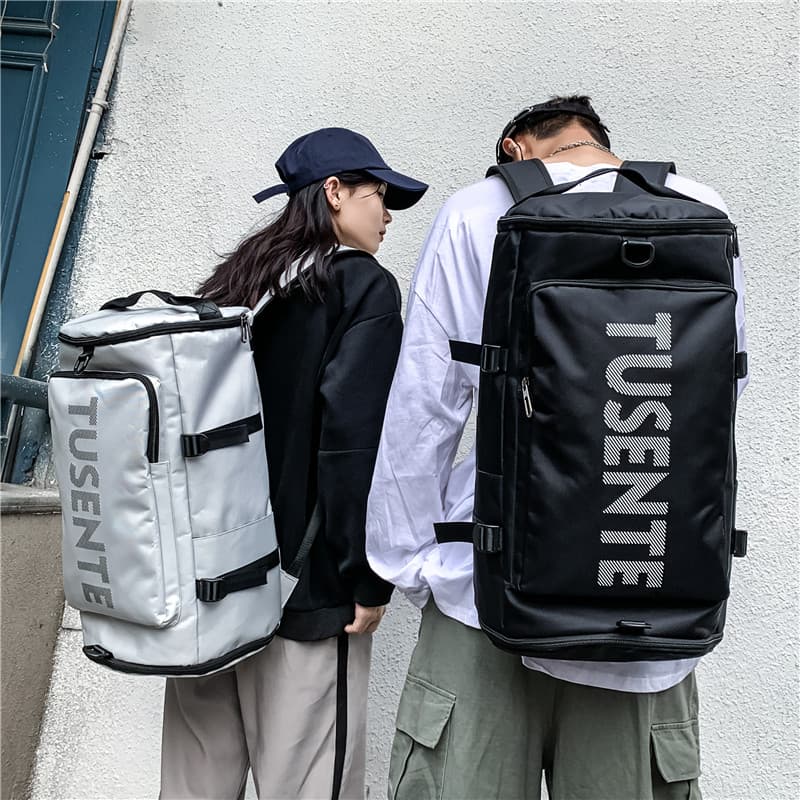 Оксфордский рюкзак Deli Bear, большой, унисекс, черный/красный/серый