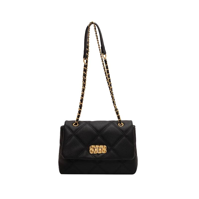 MARKANGARO PU Маленькая квадратная сумка Обычная женская, черный/бежевый