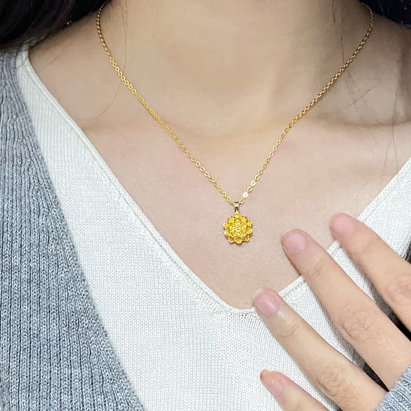 LIU GUI FU JEWELRY Золотое колье женское