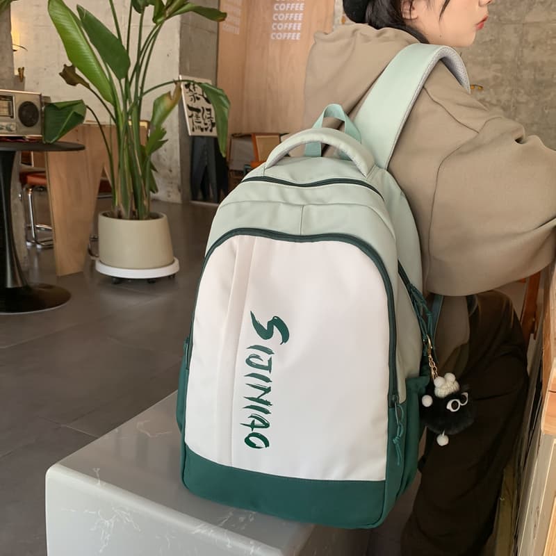 Рюкзак Deli Bear из нейлона унисекс, черный/фиолетовый/красный/оранжевый/зеленый