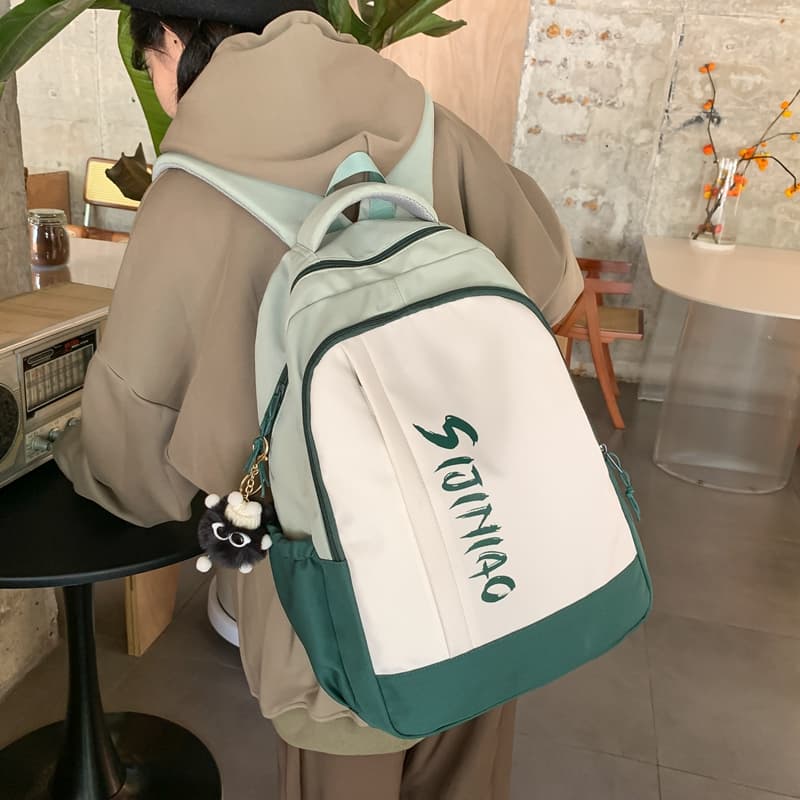 Рюкзак Deli Bear из нейлона унисекс, черный/фиолетовый/красный/оранжевый/зеленый