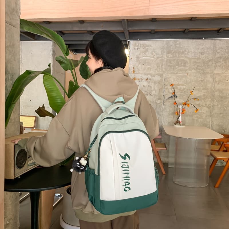 Рюкзак Deli Bear из нейлона унисекс, черный/фиолетовый/красный/оранжевый/зеленый