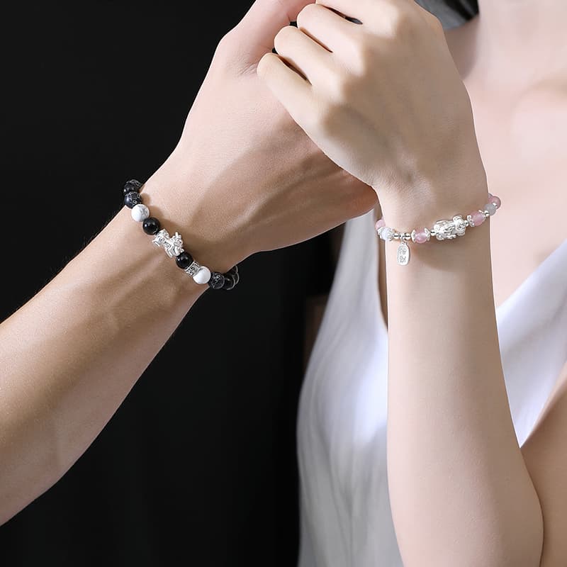 YINCHIE Обсидиановые браслеты унисекс