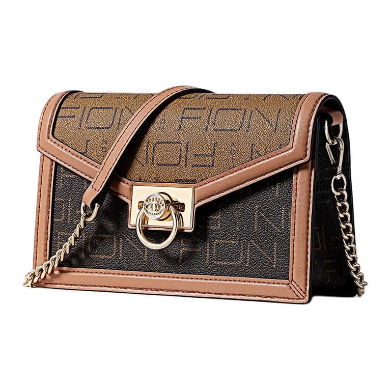 FION Сумка-конверт из искусственной кожи, женская сумка через плечо среднего размера, разноцветная