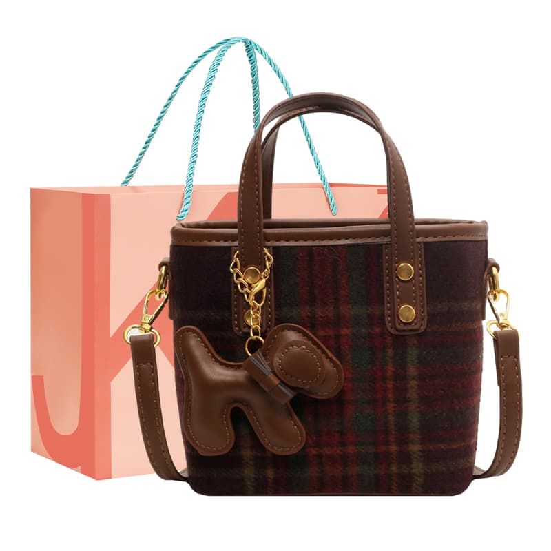 JANE KLAIN Сумки на одно плечо из ткани с синтетической кожей Женские кофейно/зеленые