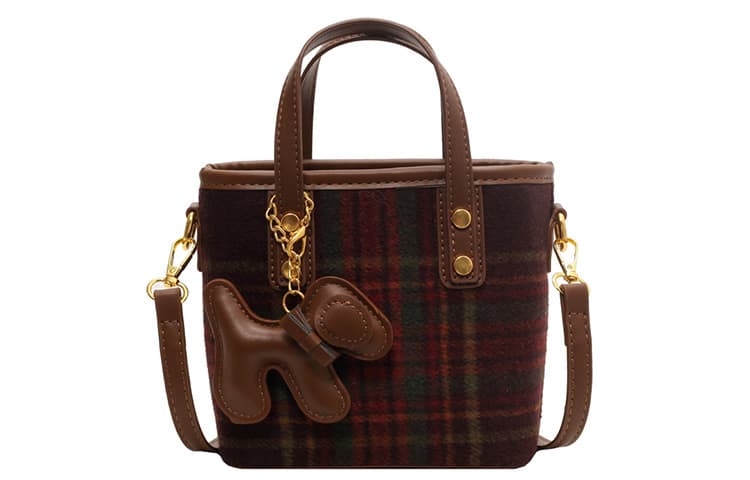 JANE KLAIN Сумки на одно плечо из ткани с синтетической кожей Женские кофейно/зеленые