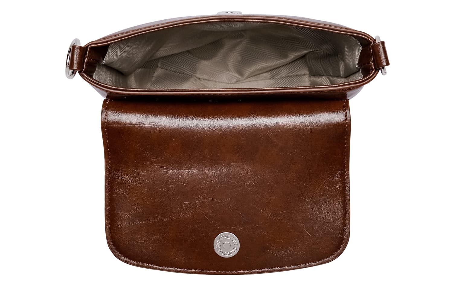 NOMK Сумка через плечо из искусственного меха, сумка через плечо женская, темно-коричневая