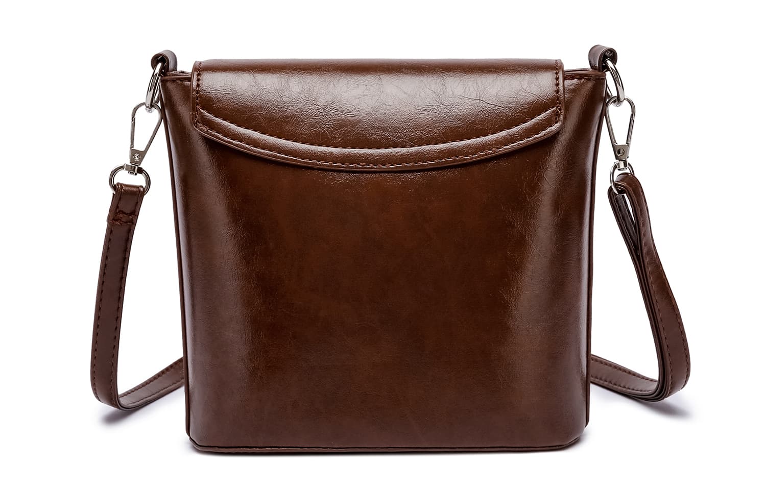 NOMK Сумка через плечо из искусственного меха, сумка через плечо женская, темно-коричневая