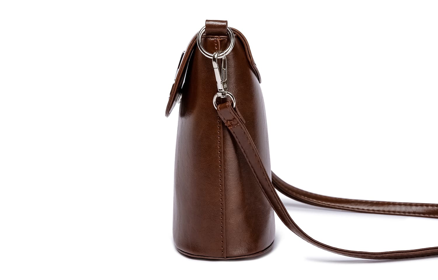 NOMK Сумка через плечо из искусственного меха, сумка через плечо женская, темно-коричневая