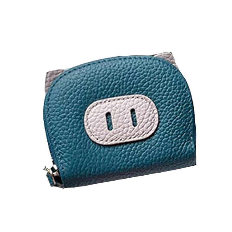 PINK·LAND Чехол для карт из натуральной коровьей кожи Обычный женский Черный/Оранжевый/Океанический Синий/Желтый