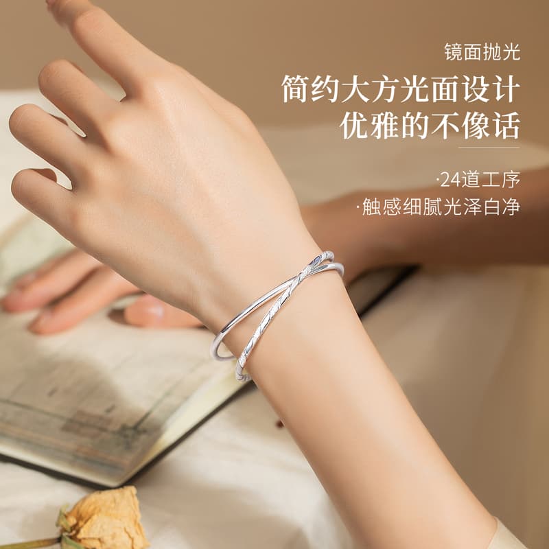 Женские медные браслеты WINY, серебро