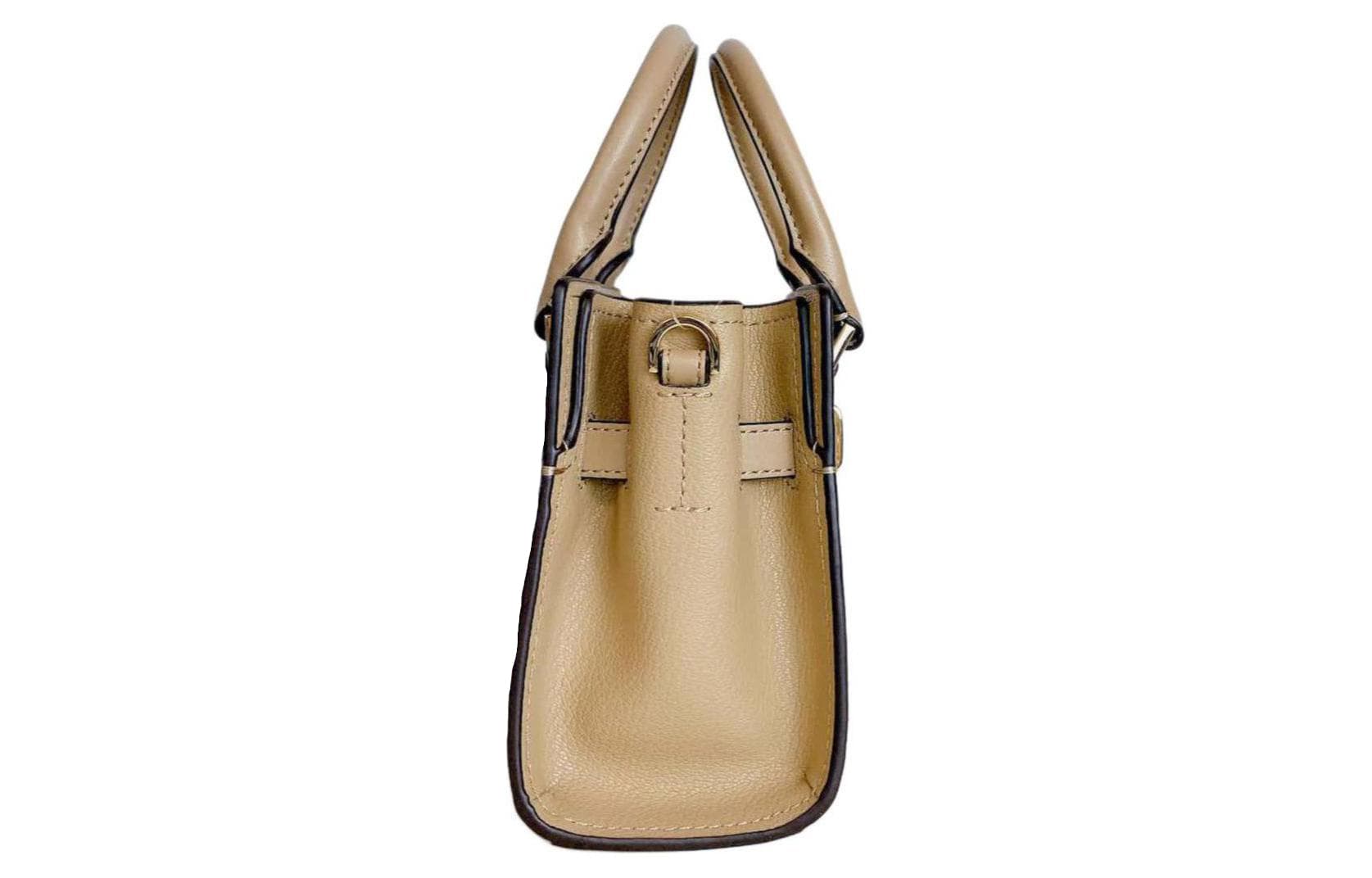 Кожаная сумка MICHAEL KORS Hamilton Series, сумка через плечо, сумка через плечо, женская коричневая труба