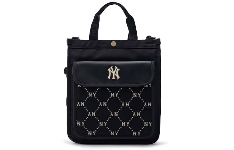 MLB Cotton With Polyester Crossbody Bag Shoulder Bag Handbags Regular Men's Black