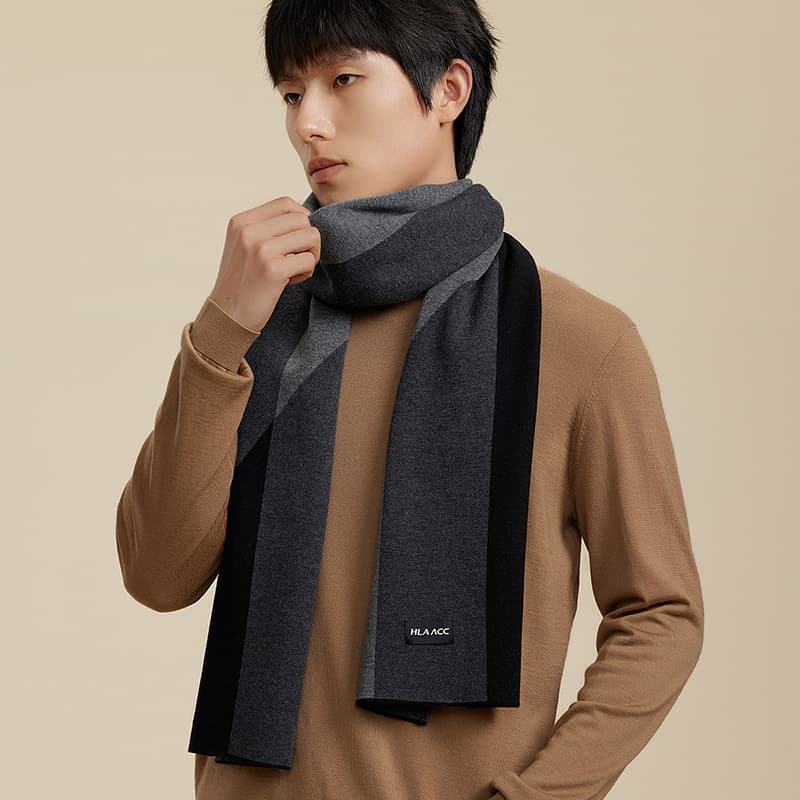 HLA содержит шерстяные вязаные шарфы унисекс