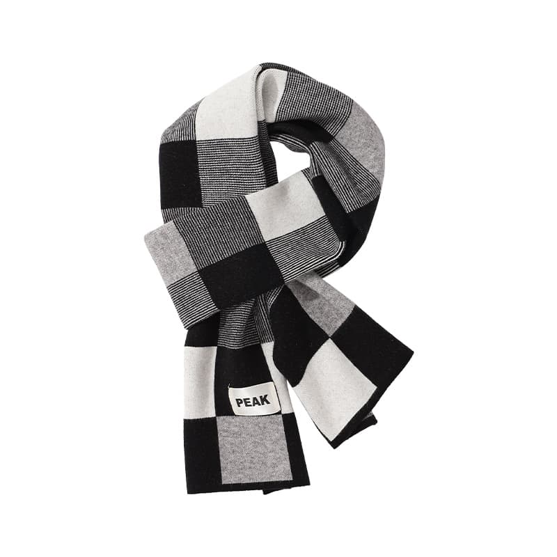 PEAK полиамидные трикотажные шарфы мужские черные