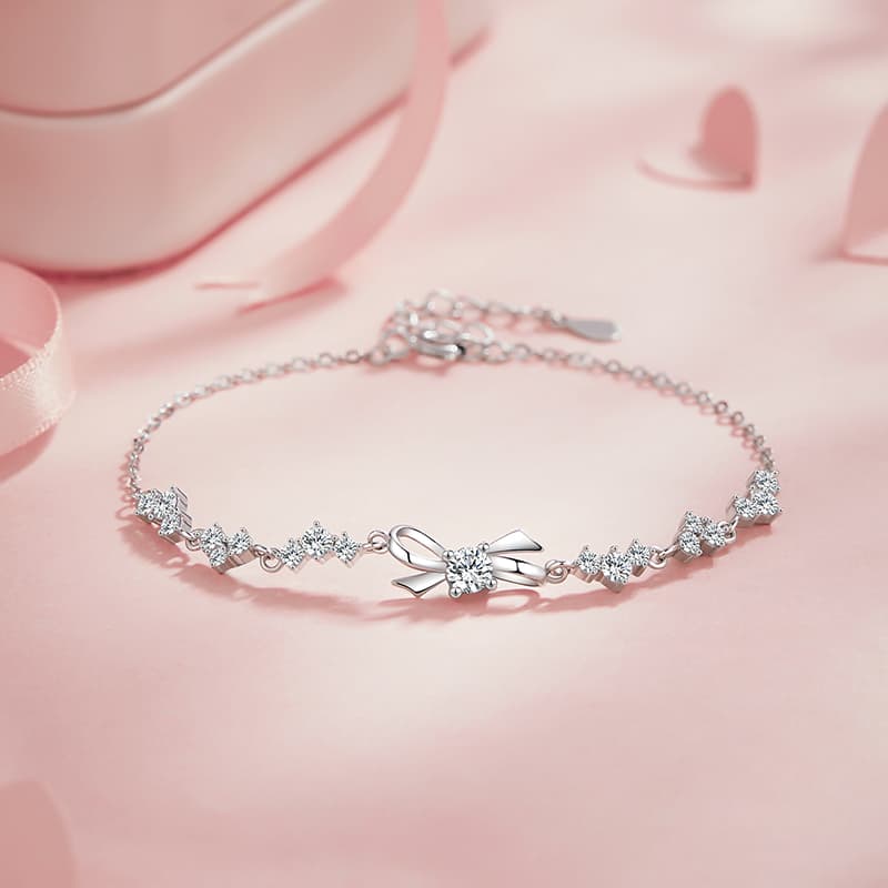 ZSY Серебро 925 999 Тонкий серебряный браслет Женская коробка