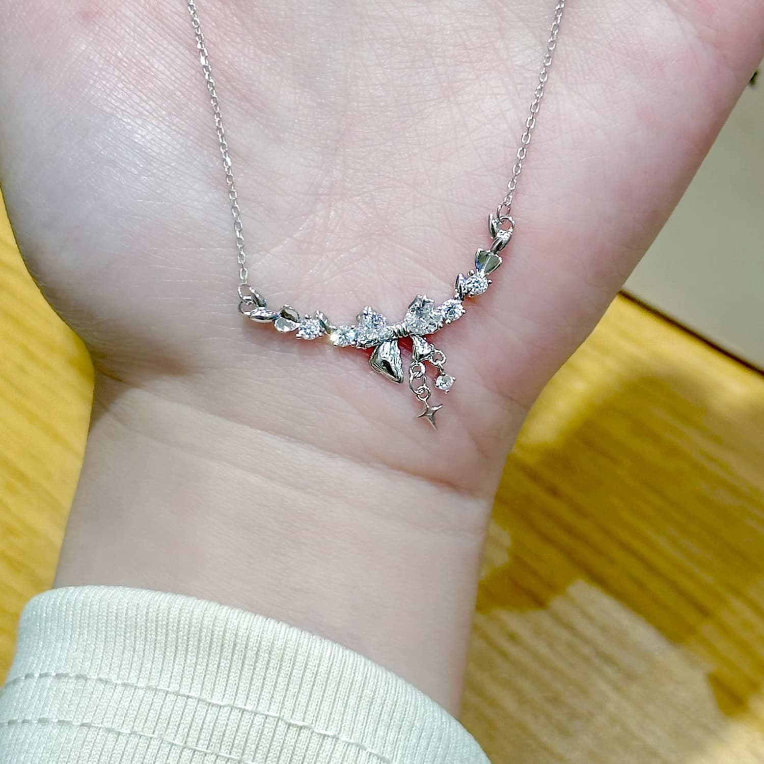 Женские изящные серебряные ожерелья OSSINMI S999