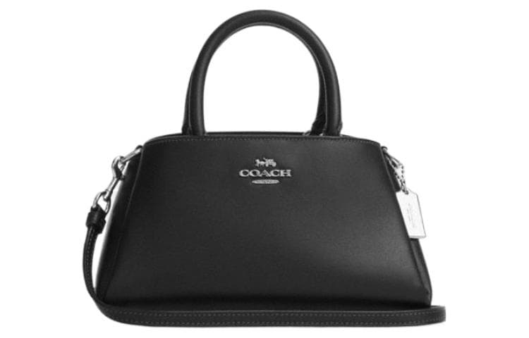 COACH Zuri Cow Leather Shoulder Bag, Crossbody Bag, Handbag Medium Size Women's Black