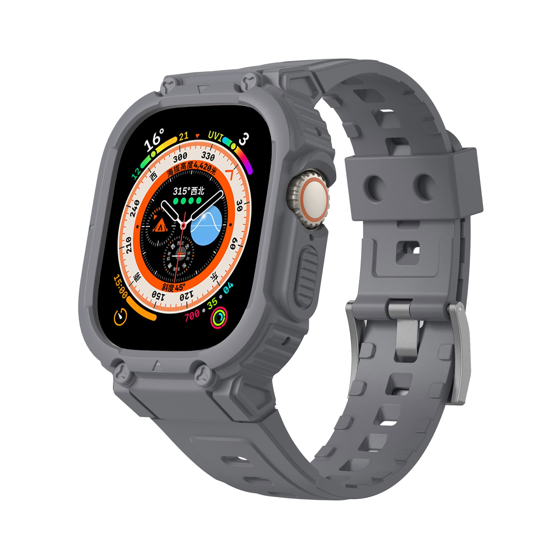 Ремешок Biaodaige, совместимый с Apple, силиконовый материал