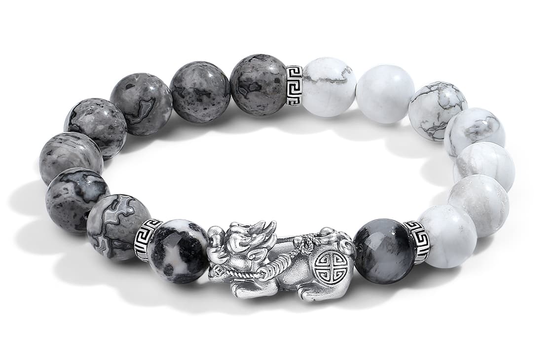 YINCHIE Map Stone браслеты мужские