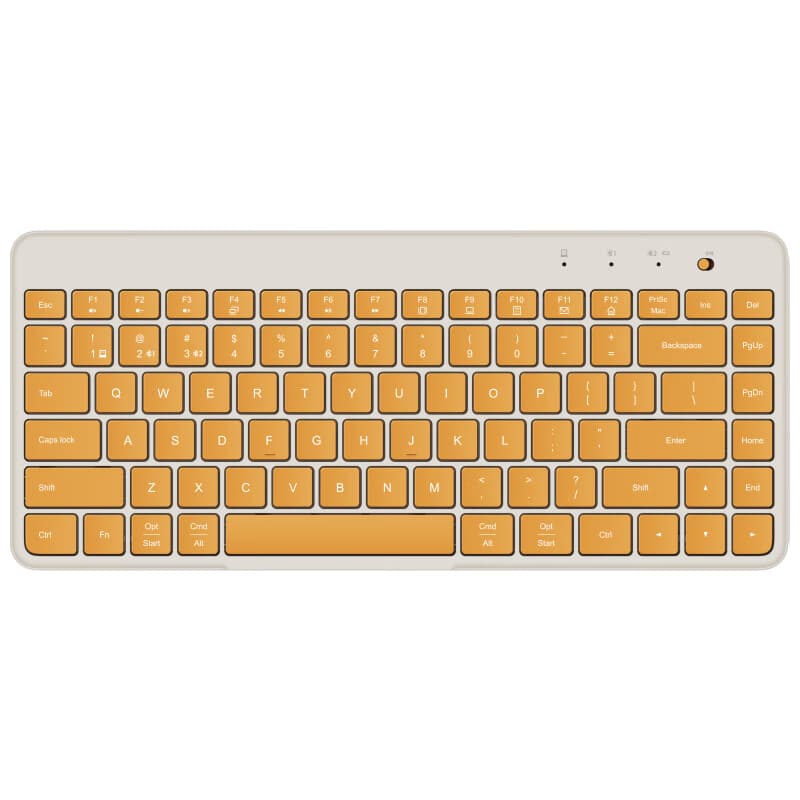 Портативная двухрежимная клавиатура MI, беспроводная 2,4G Bluetooth, изогнутая клавиатура с клавиатурой