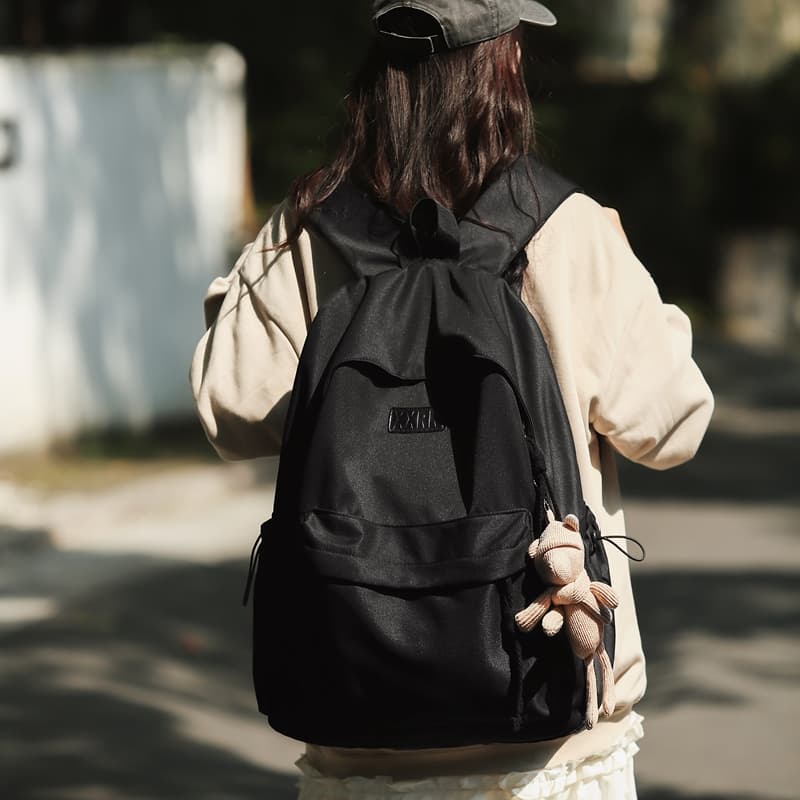 Рюкзак Deli Bear из нейлона, обычный унисекс, черный/белый/синий/коричневый