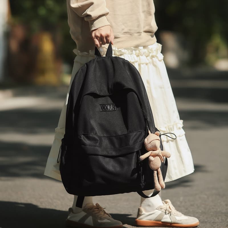 Рюкзак Deli Bear из нейлона, обычный унисекс, черный/белый/синий/коричневый