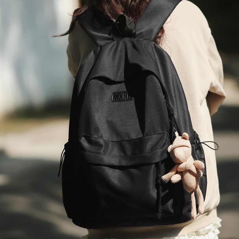 Рюкзак Deli Bear из нейлона, обычный унисекс, черный/белый/синий/коричневый