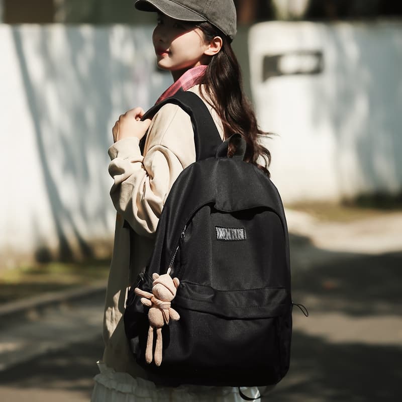 Рюкзак Deli Bear из нейлона, обычный унисекс, черный/белый/синий/коричневый