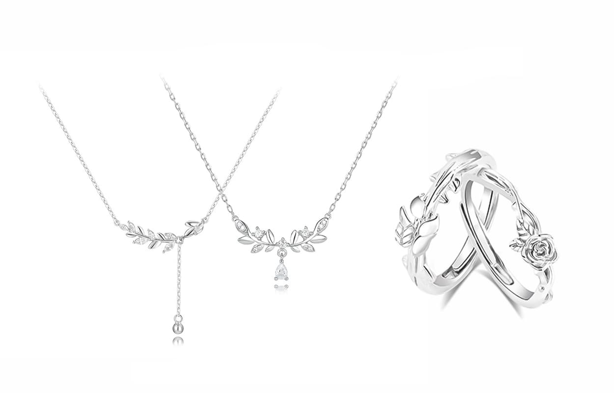 Ожерелье с подвеской из пшеничного сплава Muyan, женское