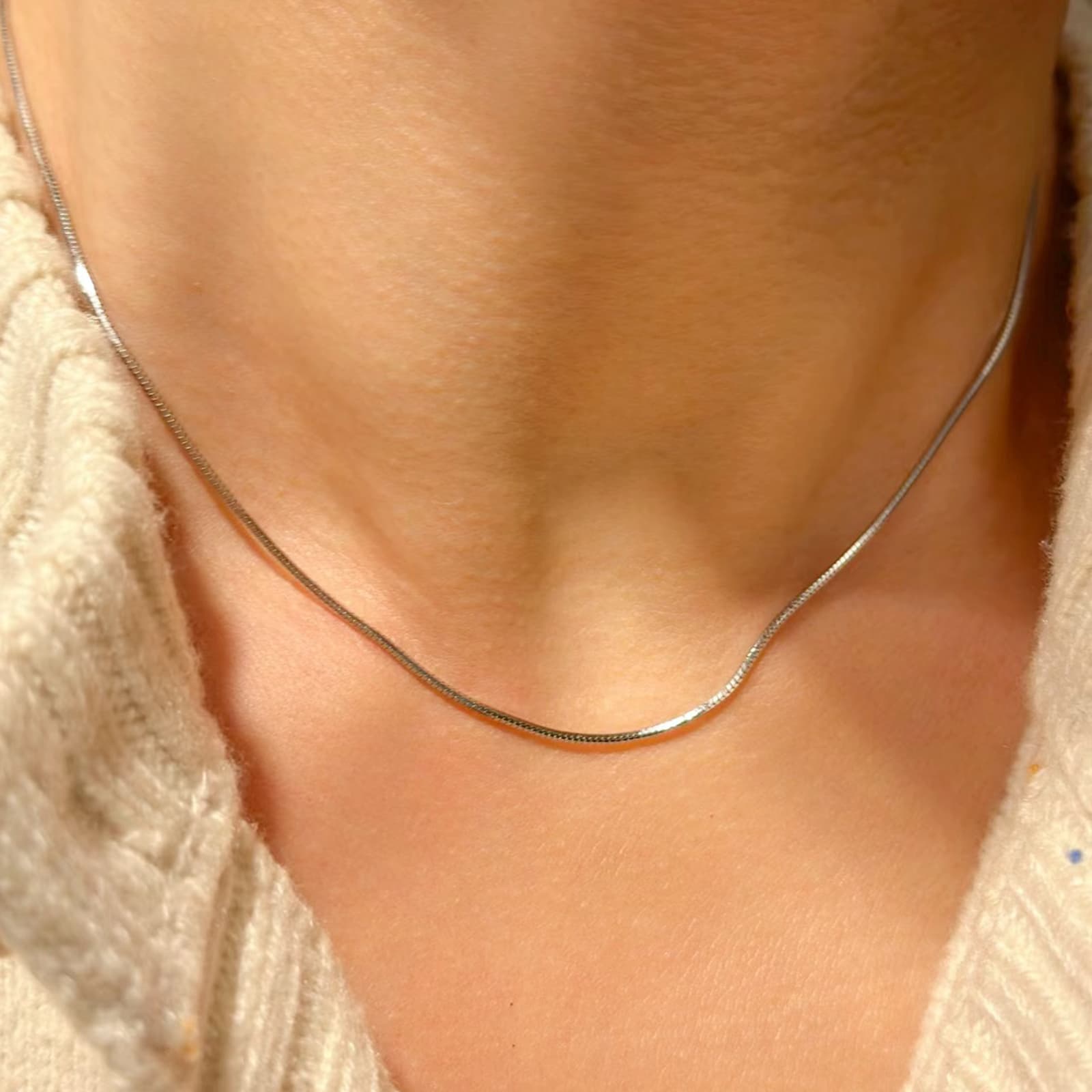 Ожерелья из стерлингового серебра TEEX, серебро унисекс