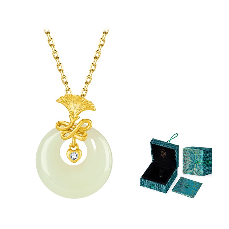 MAMADESHOUHU Ожерелья из бледно-зеленовато-белого нефрита для женщин