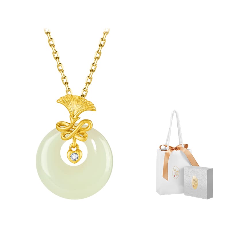 MAMADESHOUHU Ожерелья из бледно-зеленовато-белого нефрита для женщин