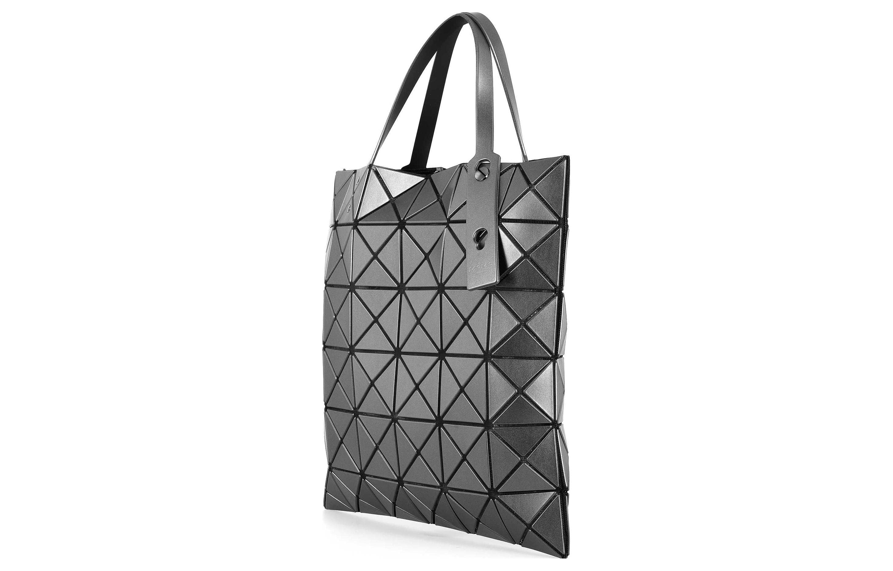 ISSEY MIYAKE Большая сумка из поливинилхлоридной смолы Сумка для покупок Сумка на плечо Сумочка Обычная женская серебристо-серая