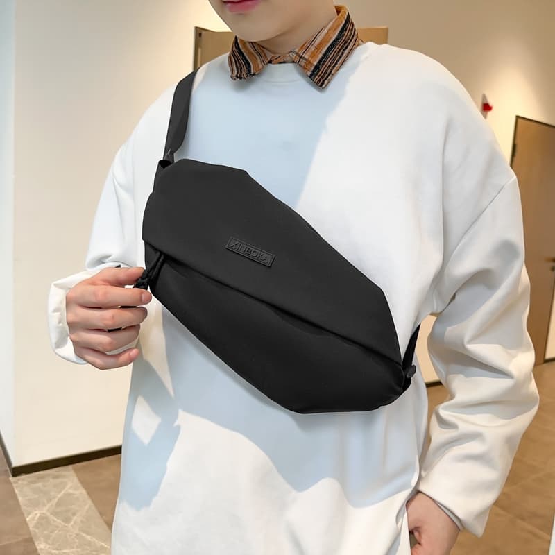 Нейлоновая сумка-слинг Deli Bear, обычный унисекс, черный/желтый/зеленый/белый/красный