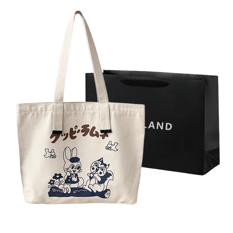 PINK·LAND Холщовая большая сумка, сумка для покупок, холщовая сумка, сумочка, сумка через плечо, обычная женская многоцветная сумка