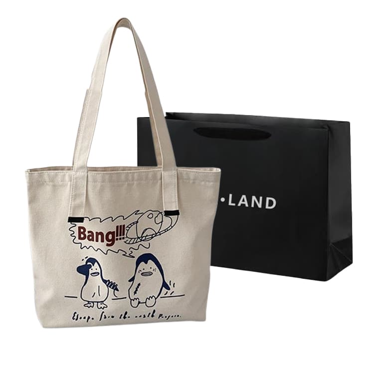 PINK·LAND Холщовая большая сумка, сумка для покупок, холщовая сумка, сумочка, сумка через плечо, обычная женская многоцветная сумка