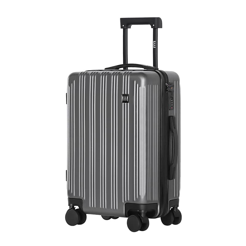 ELLE HOMME ABS Чемодан Дорожная сумка Чемодан 20 дюймов, 24 дюйма Универсальные Цвет слоновой кости / Классический серый