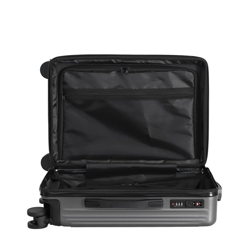 ELLE HOMME ABS Чемодан Дорожная сумка Чемодан 20 дюймов, 24 дюйма Универсальные Цвет слоновой кости / Классический серый